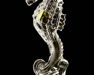 Waterford Crystal Seahorse Paperweight