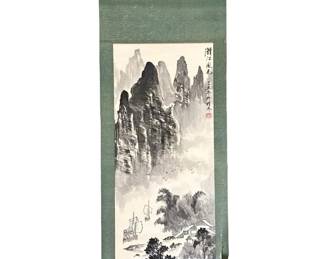 Antique Japanese Scroll Art
