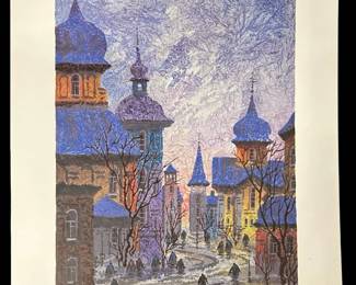 A. Krasnyansky “Russia-Golden Sunrise" Serigraph