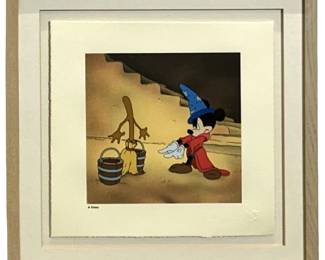 Vintage Disney:Fantasia Sorcerer Mickey Lithograph
