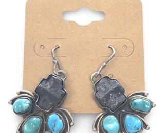 Native American Lava Rock Howlite Turquoise