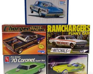 5pc AMT/MPC 1:25 Scale Model Car Collection