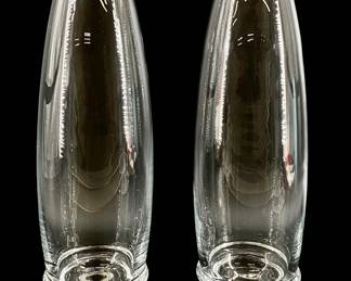 2pc Marquis by Waterford Crystal Salsa Vases