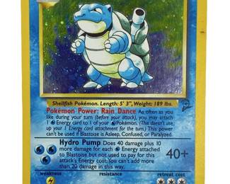 Rare Base Se 2 Holo Blastoise Pokémon Card