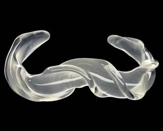 Mid Century Modern Crystal Swirl Bracelet