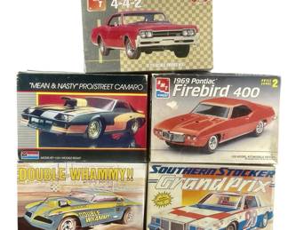5pc AMT/Monogram/MPC 1:25 Scale Model Cars