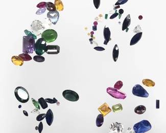 Approximately 140CTW Loose Color CZ Gemstones