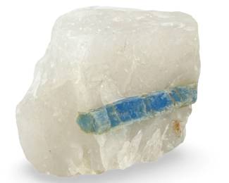 Vintage Quartz Crystal With Aquamarine Inclusions