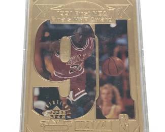 1998 Michael Jordan Upper Deck 22Kt Gold Photo
