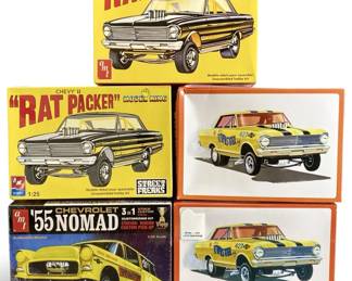 5pc AMT 1:25 Scale Model Cars Collection