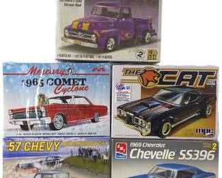 5pc Mixed Brand 1:25 Scale Model Cars