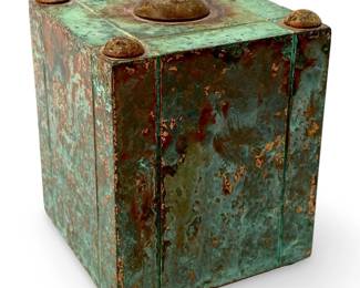 Vintage Copper Lined Solid Wooden Box