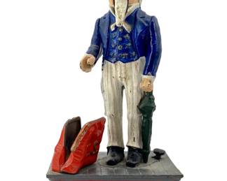 Vintage Cast Iron Uncle Sam Coin Bank