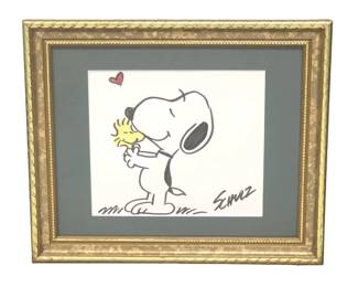 After Schulz Snoopy Color Ink Illustration Drawing