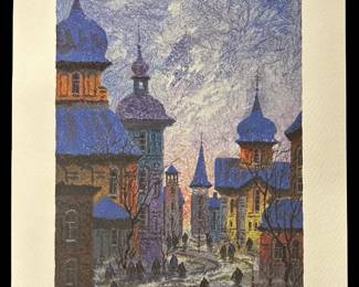 A. Krasnyansky “Russia-Golden Sunrise" Serigraph
