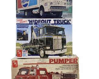 5pc AMT 1:25 Scale Model Trucks