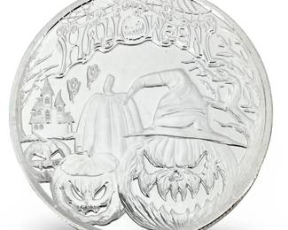 1oz Fine Silver Halloween Coin