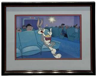 Warner Bros “Bugs Bunny at The Movies" Cel