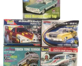 5pc AMT/Monogram/Revell 1:25 Scale Model Cars