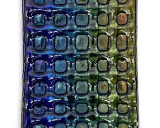 Vintage Dichroic Art Glass Tray