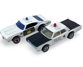 2pc Redline Hot Wheels Police Cruisers