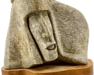 Native American Carved Alabaster Sculpture