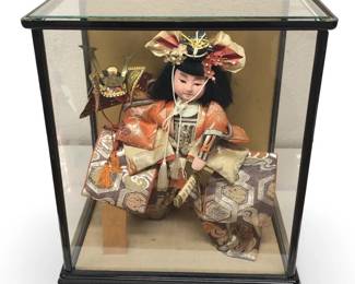 Vintage Japanese Katana Samurai Doll W/Box