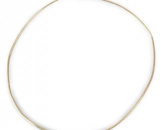 14Kt Yellow Gold Italy Omega Necklace