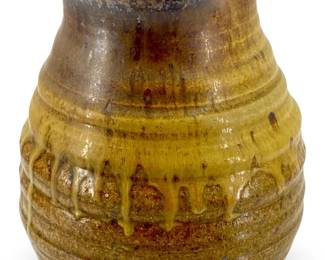 Hand Crafted Glazed Stoneware Pottery Vase