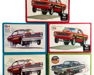 5pc AMT 1:25 Scale Model Cars Collection