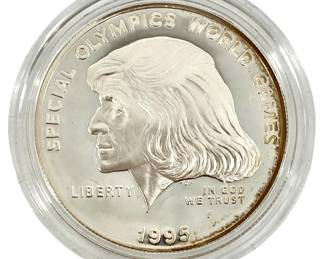 1995-P Special Olympics One Dollar Silver Coin