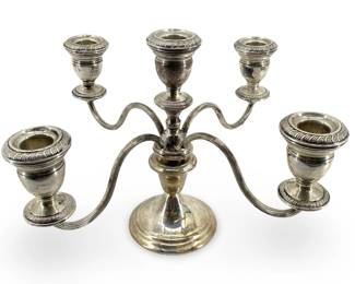 Vintage 5-Arm Gorham Sterling Weighted Candelabra