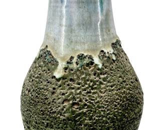 Vintage Glazed Ceramic Vase