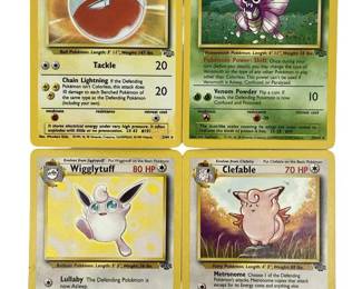 4pc Base Set Vintage Pokemon Card Collection