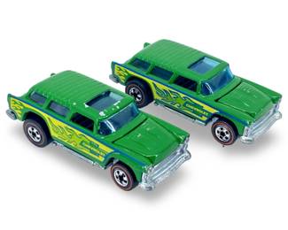 2pc Redline Hot Wheels Alive ‘55 Cars
