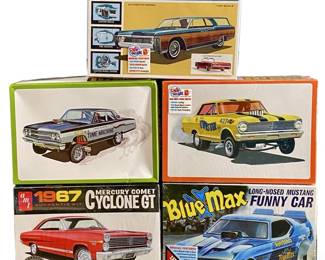 5pc AMT & MPC 1:25 Scale Model Car Collection