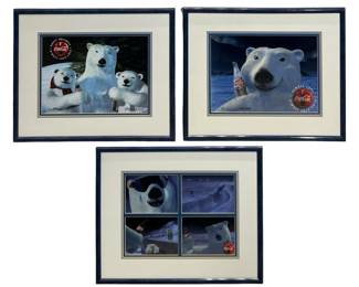 3pc. Coca-Cola Polar Bear Lmt. Ed. Cels