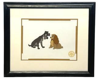 Vintage Lady & The Tramp Disney Sericel