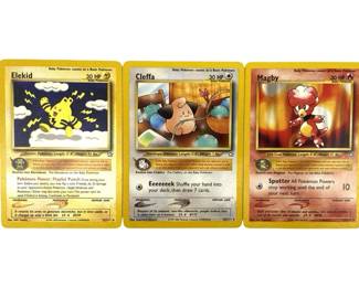 Eleka, Cleffa & Magby Neo Pokemon Card Collection