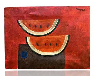 Rufino Tamayo Watermelons Oil On Canvas
