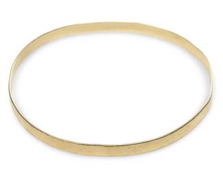 14Kt Yellow Gold Round Bangle Bracelet