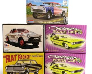 5pc AMT & Monogram 1:25 Scale Model Cars