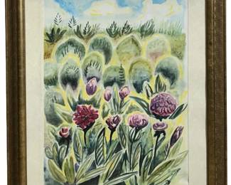 Signed Charles Ephraim Burchfield Watercolor