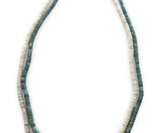 2 Strand 1960’s Navajo Heishi Turquoise Necklace