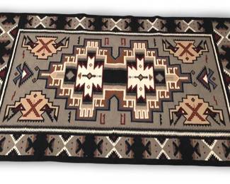 Large Handmade Native American Wool Area Rug
