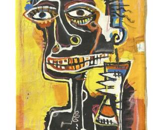 After Samo Basquiat Mixed Media