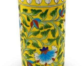 Indian Hand Painted Ceramic Vase