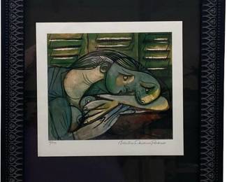 Picasso Limited Giclee “Lady With Head On Arms"