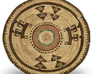 Vintage Handwoven African Hausa Basket