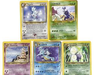 5pc Neo Genesis Holo Pokémon Card Set
